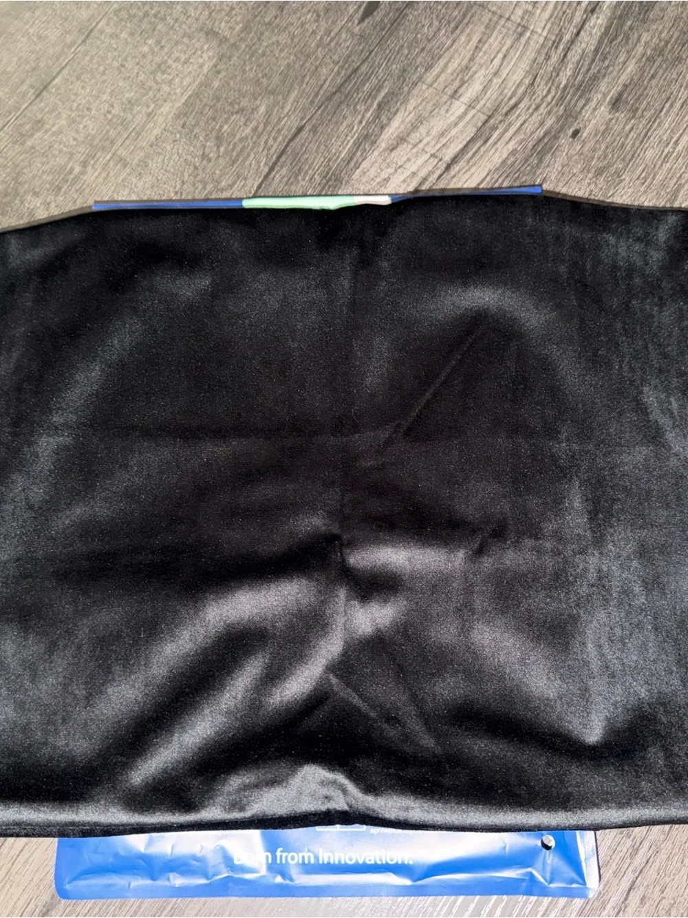 Solid Black Lumbar Pillow Cover